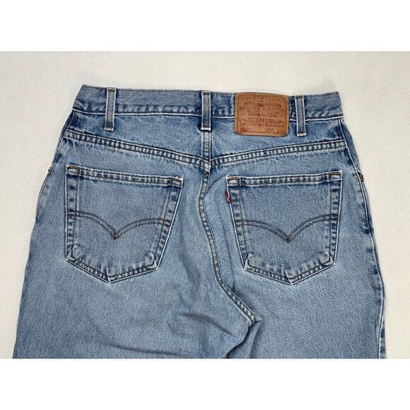 VINTAGE Levi's 560 Tapered Leg Denim Jeans Men Size 31 X 31 Blue Tag Sz 32 x 32 - Picture 6 of 10